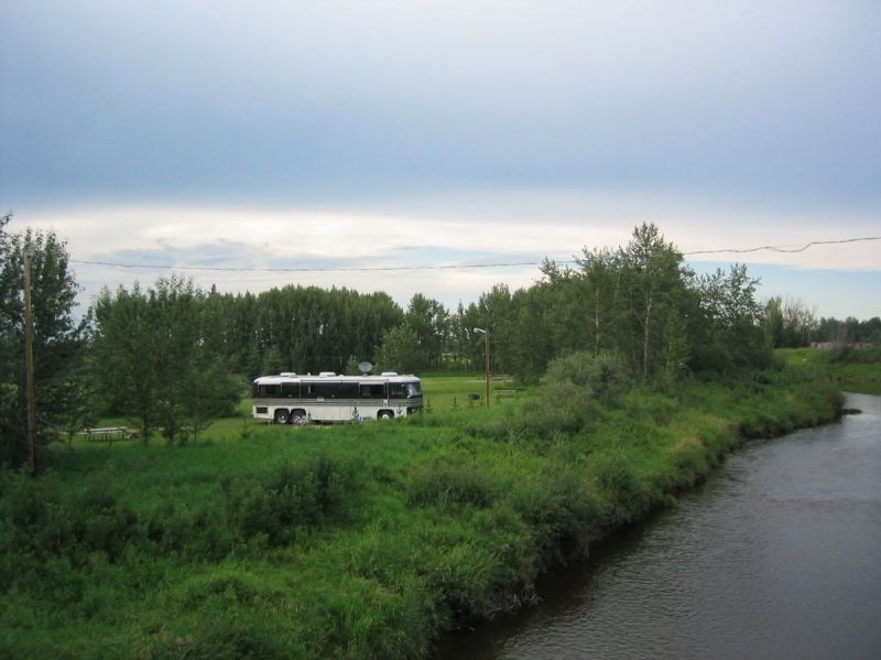 Markerville, Alberta
community campground - Medicine River
