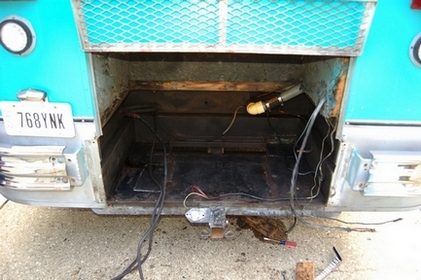 Generator compartment sanding
