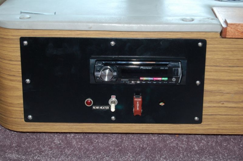 Radio console after
