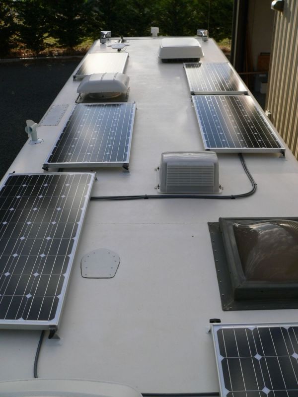 Solar panels.

