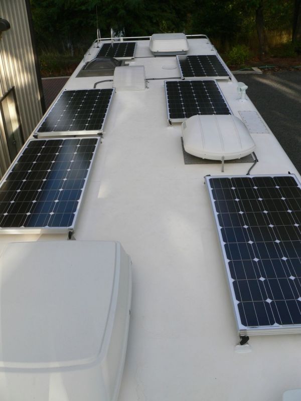 Solar panels.
